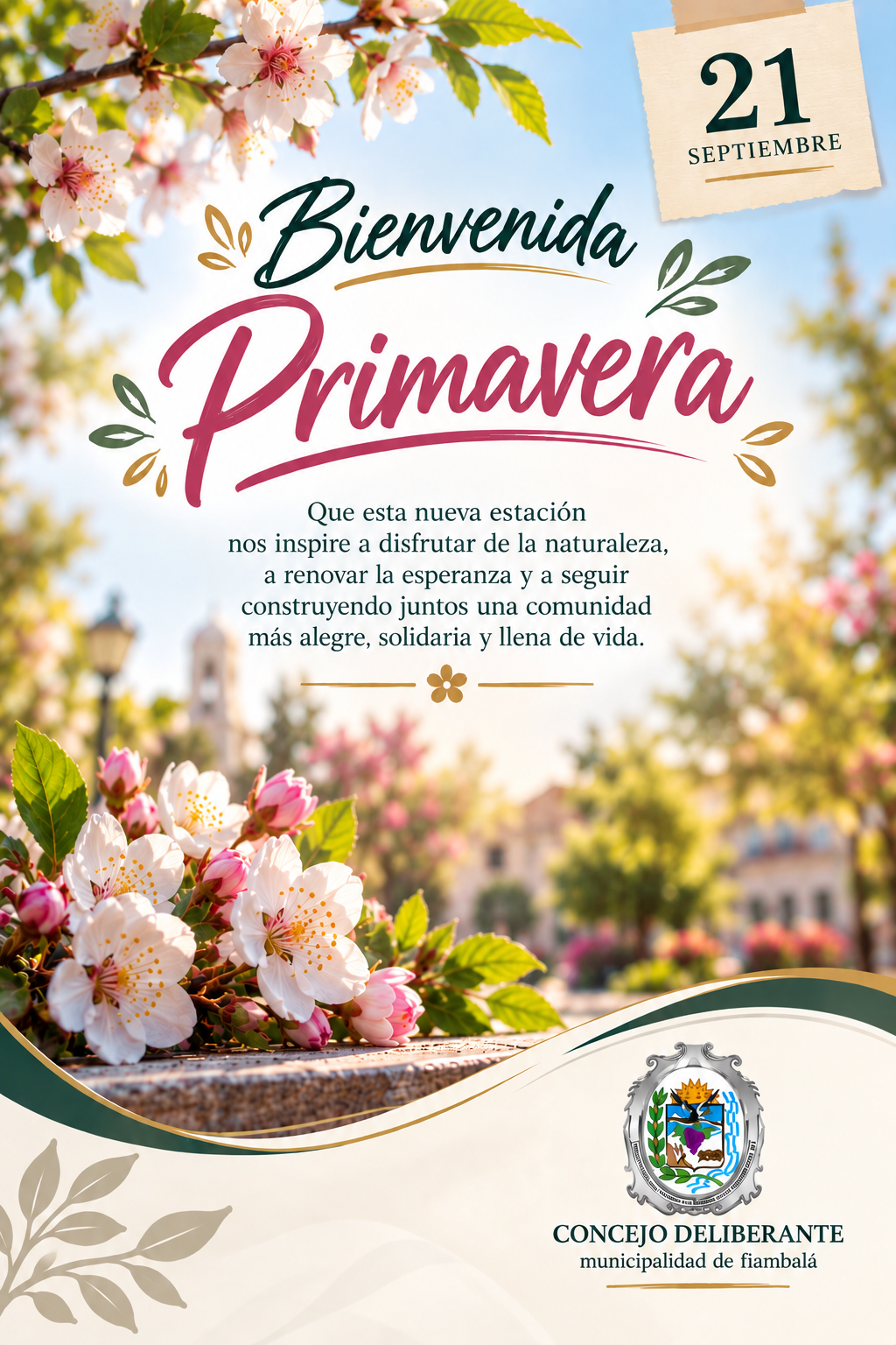 21 septiembre llegada de la Primavera 🌸🌼🌸