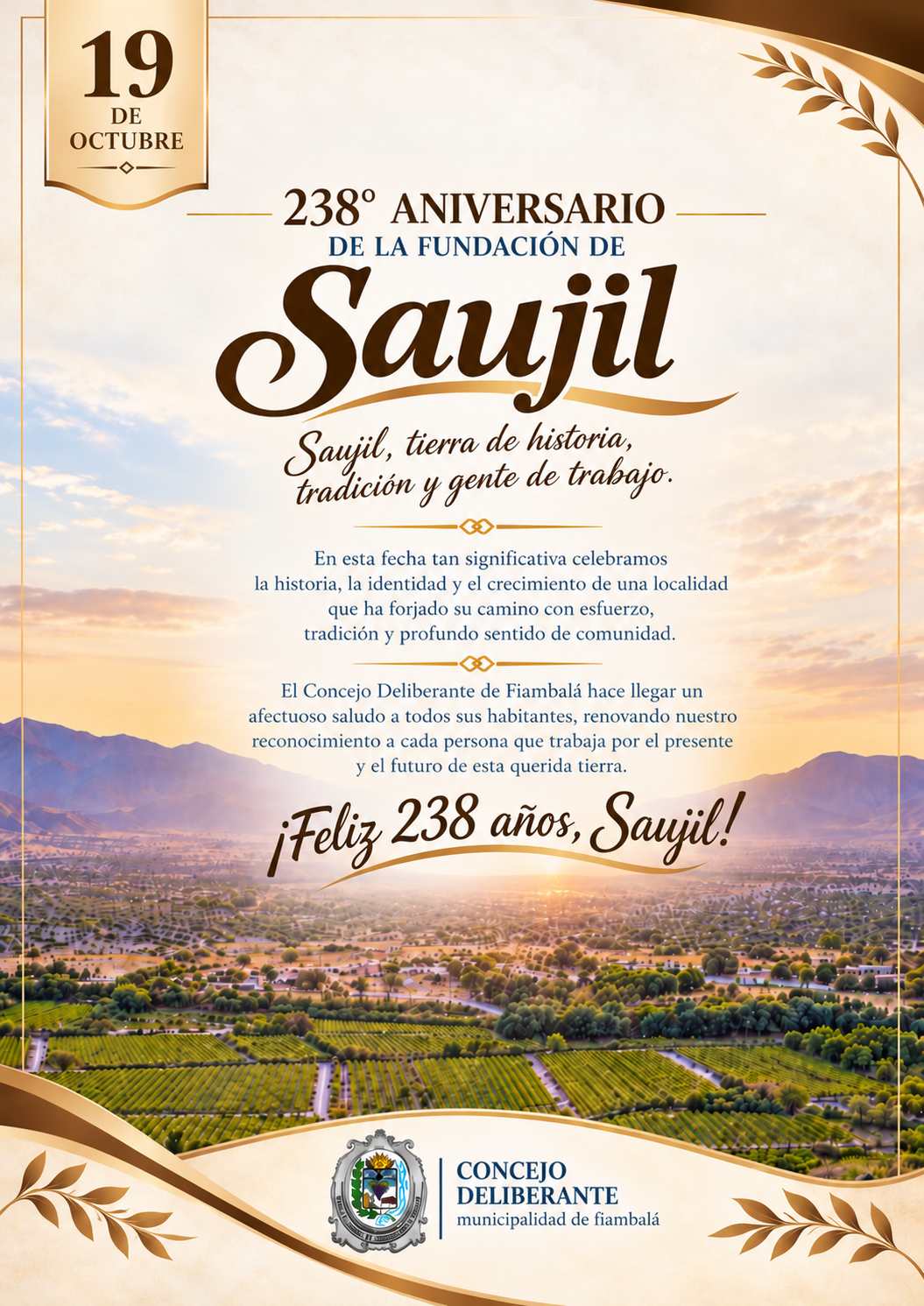 Aniversario 238 de Fundación " Localidad de Saujil"