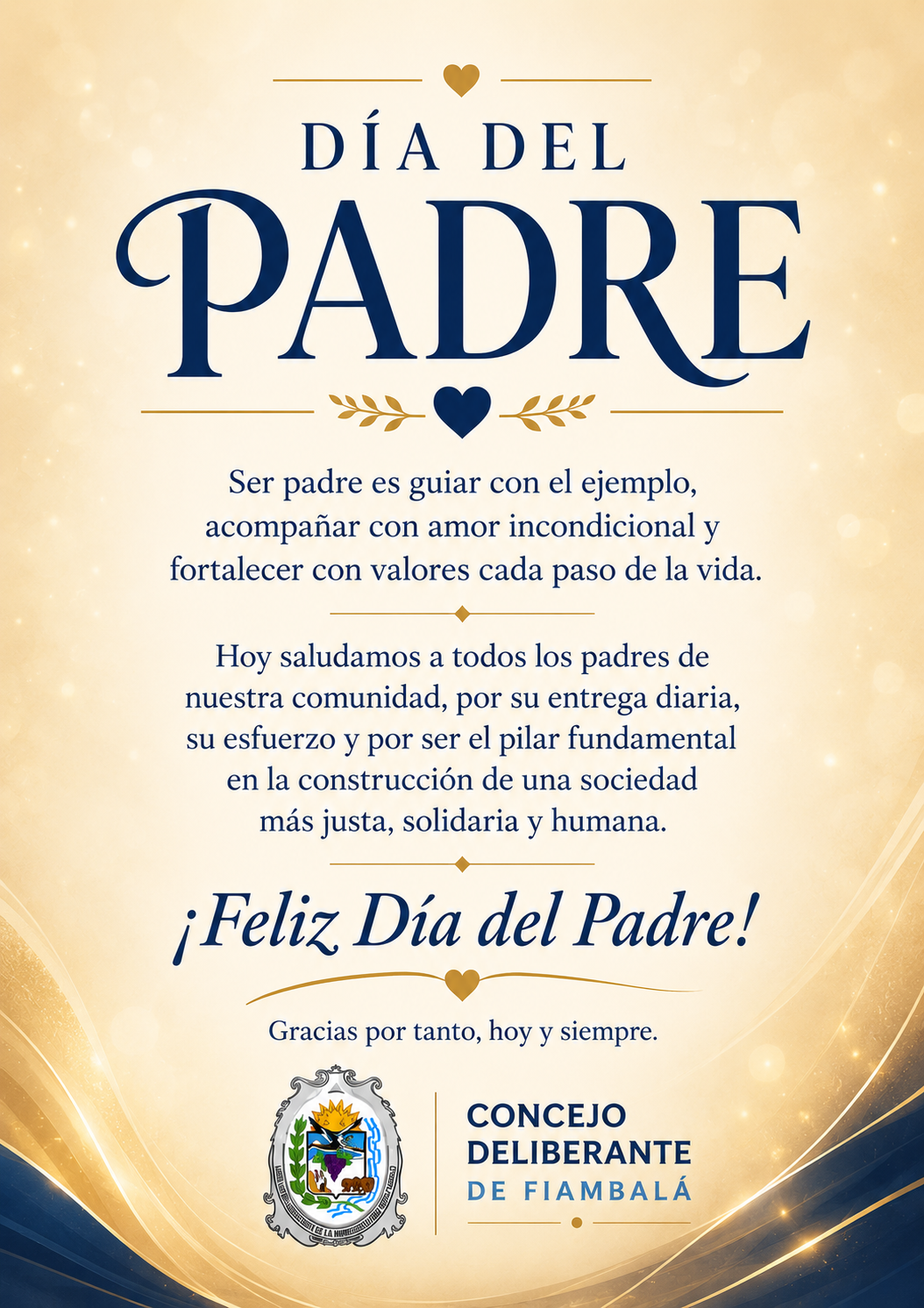 Imagen de El Concejo Deliberante saluda a todos los padres de la comunidad fiambalense